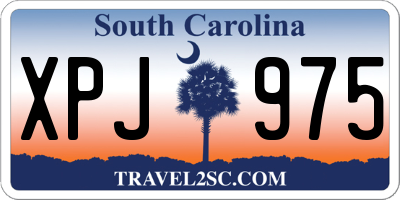 SC license plate XPJ975