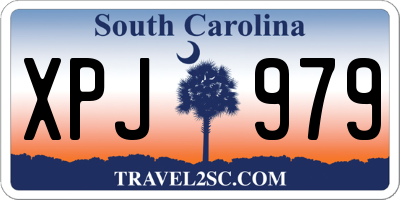 SC license plate XPJ979