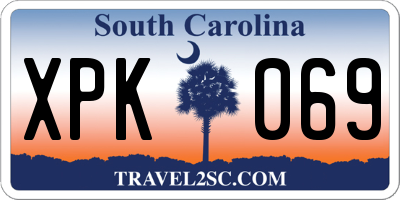 SC license plate XPK069