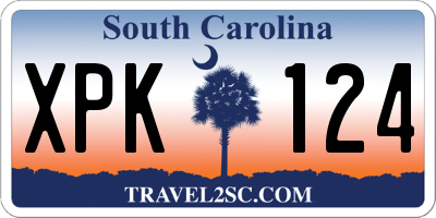 SC license plate XPK124