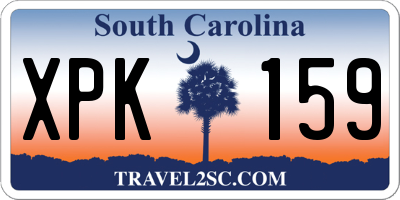 SC license plate XPK159