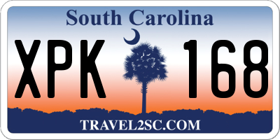 SC license plate XPK168