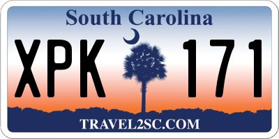 SC license plate XPK171