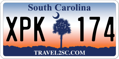 SC license plate XPK174