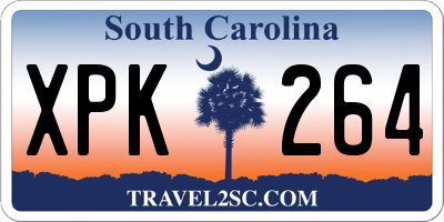 SC license plate XPK264