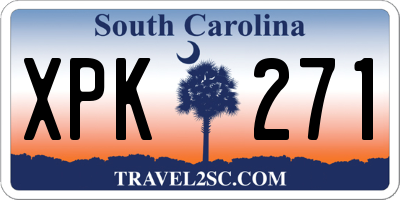 SC license plate XPK271