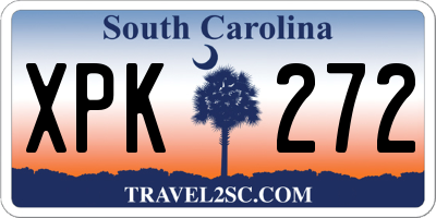SC license plate XPK272