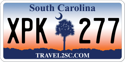 SC license plate XPK277