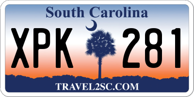 SC license plate XPK281