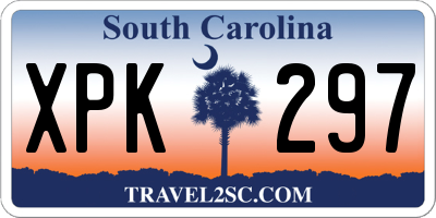 SC license plate XPK297