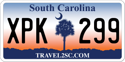 SC license plate XPK299