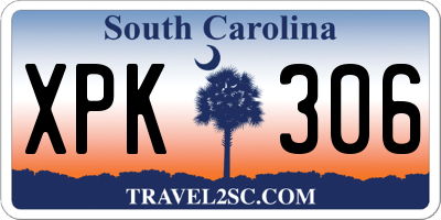 SC license plate XPK306