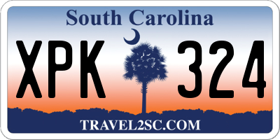 SC license plate XPK324