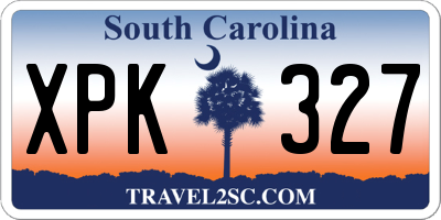 SC license plate XPK327