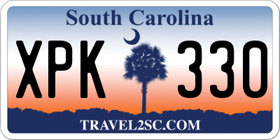 SC license plate XPK330