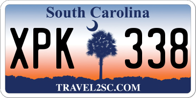 SC license plate XPK338