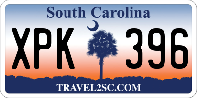 SC license plate XPK396
