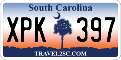 SC license plate XPK397