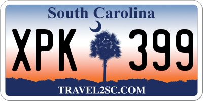 SC license plate XPK399