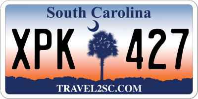 SC license plate XPK427