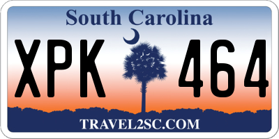 SC license plate XPK464