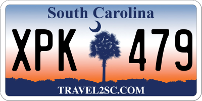 SC license plate XPK479
