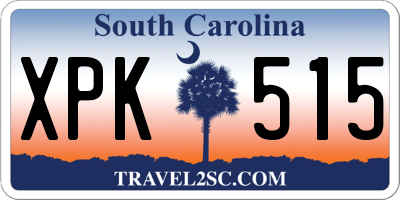 SC license plate XPK515