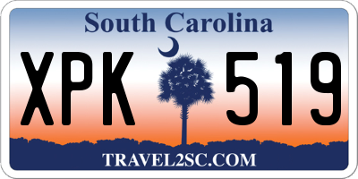 SC license plate XPK519