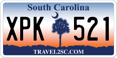 SC license plate XPK521