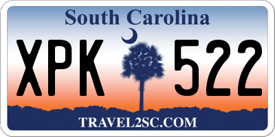 SC license plate XPK522