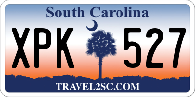SC license plate XPK527