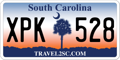 SC license plate XPK528