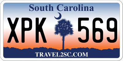 SC license plate XPK569