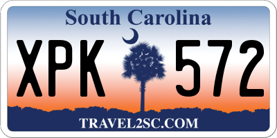 SC license plate XPK572