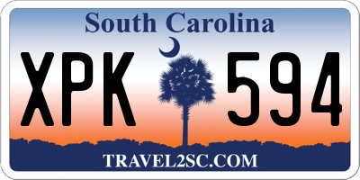 SC license plate XPK594