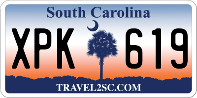 SC license plate XPK619
