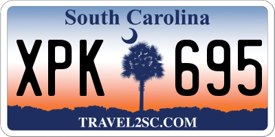 SC license plate XPK695