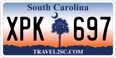 SC license plate XPK697