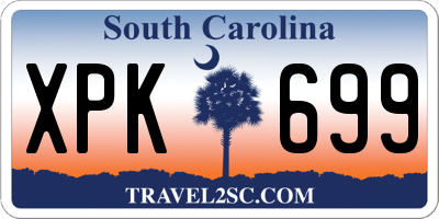 SC license plate XPK699