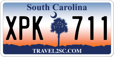 SC license plate XPK711