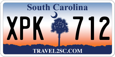 SC license plate XPK712