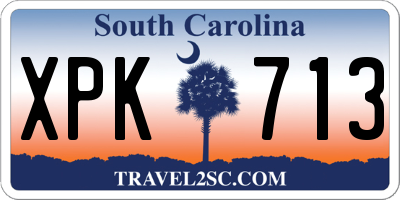 SC license plate XPK713