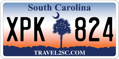 SC license plate XPK824