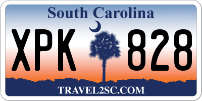 SC license plate XPK828