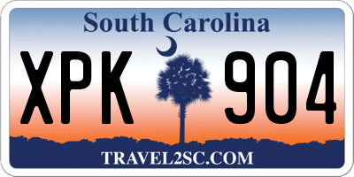 SC license plate XPK904