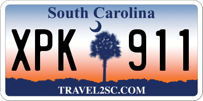 SC license plate XPK911