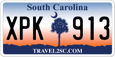 SC license plate XPK913