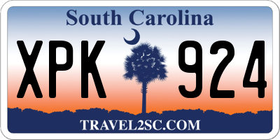 SC license plate XPK924