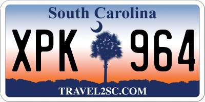 SC license plate XPK964