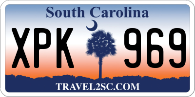 SC license plate XPK969